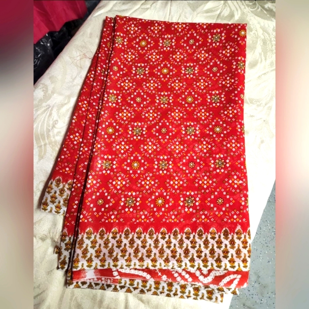 Indian floral pattern sarees